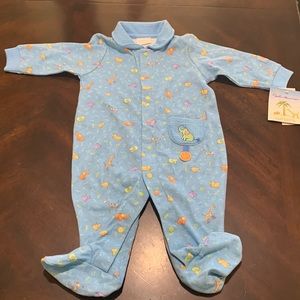 Vintage 2002 John Lennon Carter’s Baby Footie PJs. 3-6M NWT Blue Elephant Music